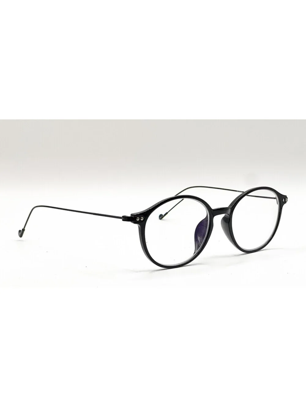 Ottoto Tulip 35-000493 Shiny Black Round Authentic Eyeglass Frames 52-17-149
